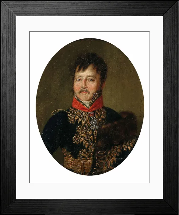 Framed Print : Portrait of Count Stephan Illeshazy (1762-1832), 1817. Creator: Ziegler, Josef (1785-1852) Framed Print : Portrait of Count Stephan Illeshazy (1762-1832), 1817. Creator: Ziegler, Josef (1785-1852)