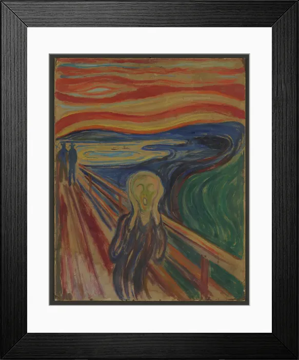 Framed Print : The Scream, 1883-1910. Creator: Munch, Edvard (1863-1944) Framed Print : The Scream, 1883-1910. Creator: Munch, Edvard (1863-1944)