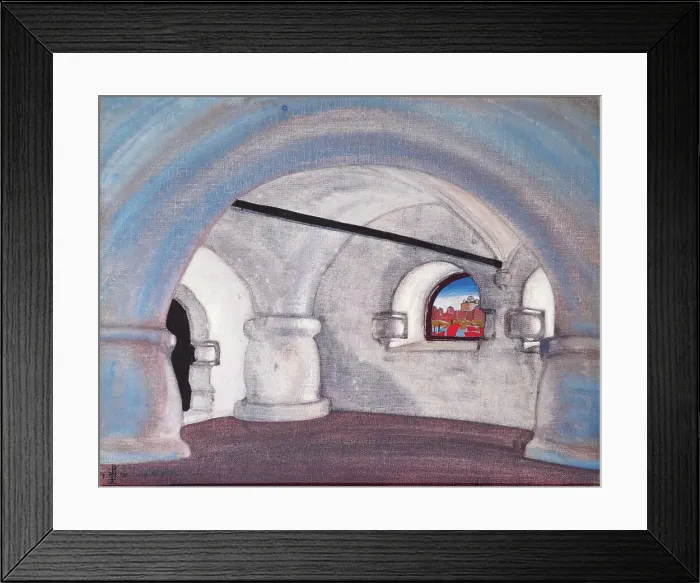 Framed Print : Stage design for the opera Sadko by N. Rimsky-Korsakov, 1920. Creator: Roerich, Nicholas (1874-1947) Framed Print : Stage design for the opera Sadko by N. Rimsky-Korsakov, 1920. Creator: Roerich, Nicholas (1874-1947)