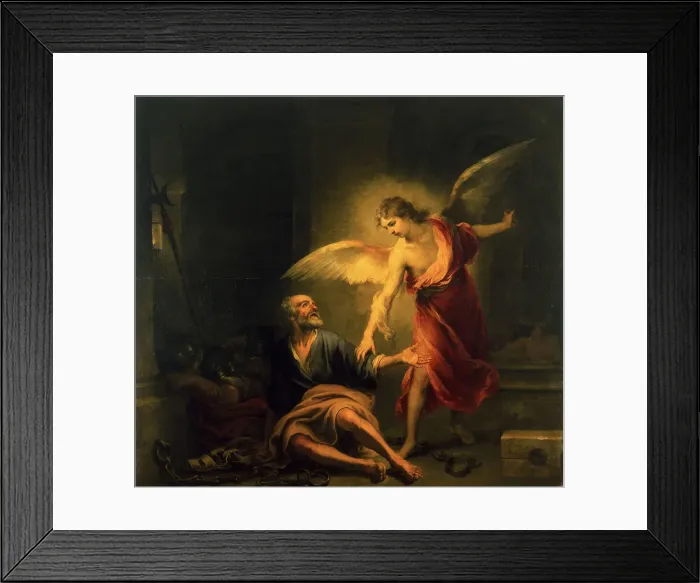 Framed Print : The Liberation of Saint Peter, 1666-1667. Creator: Murillo, Bartolomé Estebàn (1617-1682) Framed Print : The Liberation of Saint Peter, 1666-1667. Creator: Murillo, Bartolomé Estebàn (1617-1682)