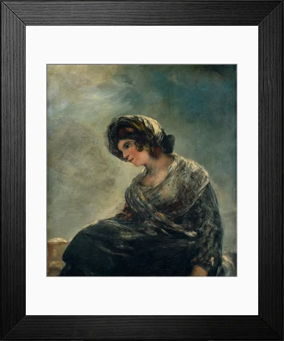 Framed Print : The Milkmaid of Bordeaux, 1825-1826. Creator: Goya, Francisco, de (1746-1828) Framed Print : The Milkmaid of Bordeaux, 1825-1826. Creator: Goya, Francisco, de (1746-1828)