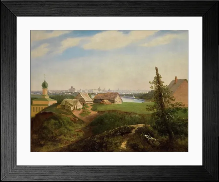 Framed Print : View of Moscow. Creator: Savrasov, Alexei Kondratyevich (1830-1897) Framed Print : View of Moscow. Creator: Savrasov, Alexei Kondratyevich (1830-1897)