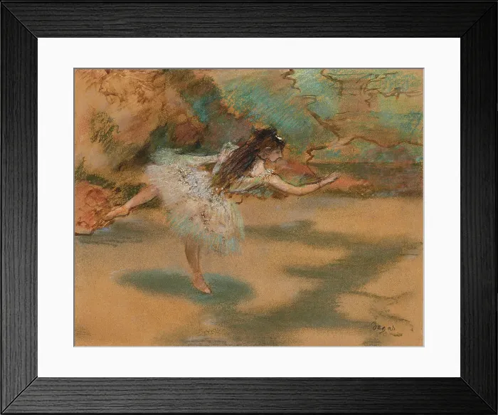 Framed Print : Danseuse sur une pointe (En pointe dancer), ca 1877. Creator: Degas, Edgar (1834-1917) Framed Print : Danseuse sur une pointe (En pointe dancer), ca 1877. Creator: Degas, Edgar (1834-1917)