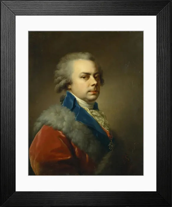 Framed Print : Portrait of Prince Nikolai Borisovich Yusupov (1750-1831), Second Half of the 18th cen. Creator: Lampi, Johann-Baptist von, the Elder (1751-1830) Framed Print : Portrait of Prince Nikolai Borisovich Yusupov (1750-1831), Second Half of the 18th cen. Creator: Lampi, Johann-Baptist von, the Elder (1751-1830)
