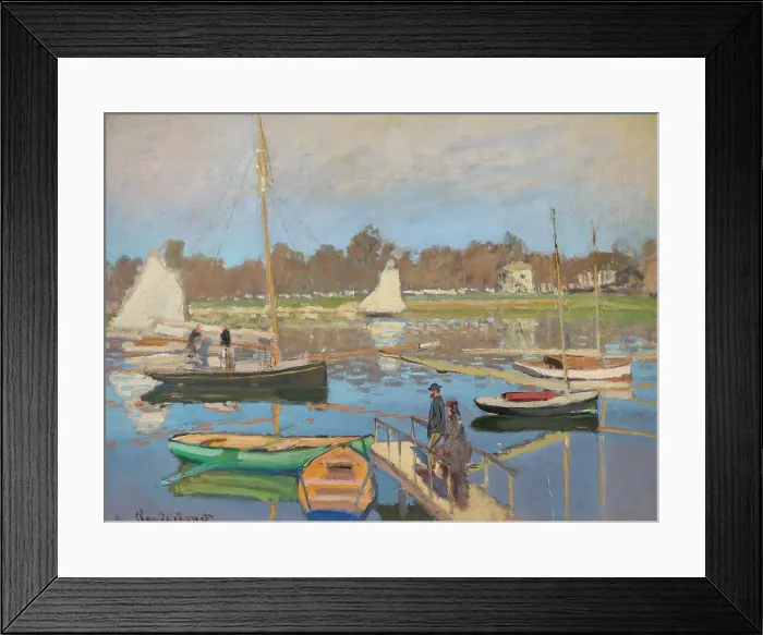 Framed Print : Le bassin d'Argenteuil, 1874. Creator: Monet, Claude (1840-1926)