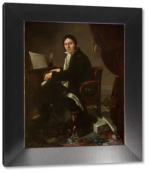 Portrait of the violinist and composer Karol Kurpinski (1785-1857), 1825. Creator: Molinari, Alexander (1772-1831)