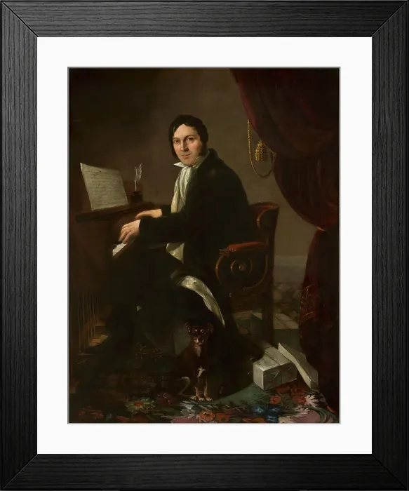 Framed Print : Portrait of the violinist and composer Karol Kurpinski (1785-1857), 1825. Creator: Molinari, Alexander (1772-1831) Framed Print : Portrait of the violinist and composer Karol Kurpinski (1785-1857), 1825. Creator: Molinari, Alexander (1772-1831)
