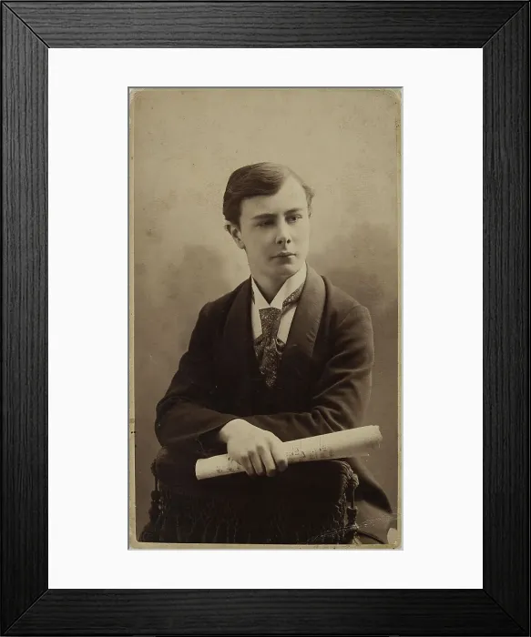 Framed Print : Portrait of the pianist and composer Josef Casimir Hofmann (1876-1957), ca 1896. Creator: Photo studio V. Vysotsky, Kiev Framed Print : Portrait of the pianist and composer Josef Casimir Hofmann (1876-1957), ca 1896. Creator: Photo studio V. Vysotsky, Kiev