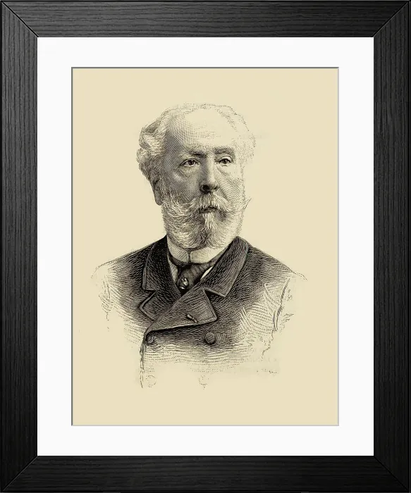 Framed Print : Portrait of the Composer Édouard Lalo (1823-1892). Creator: Anonymous Framed Print : Portrait of the Composer Édouard Lalo (1823-1892). Creator: Anonymous