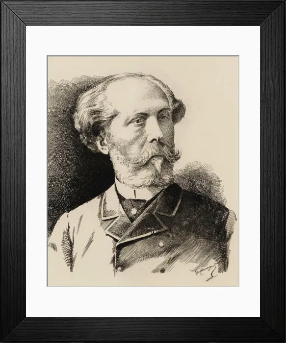 Framed Print : Portrait of the Composer Édouard Lalo (1823-1892). Creator: Anonymous Framed Print : Portrait of the Composer Édouard Lalo (1823-1892). Creator: Anonymous