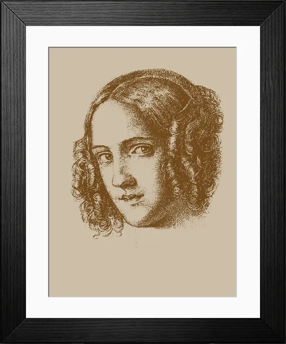 Framed Print : Composer, pianist and singer Josephine Caroline Lang (1815-1880). Creator: Anonymous Framed Print : Composer, pianist and singer Josephine Caroline Lang (1815-1880). Creator: Anonymous