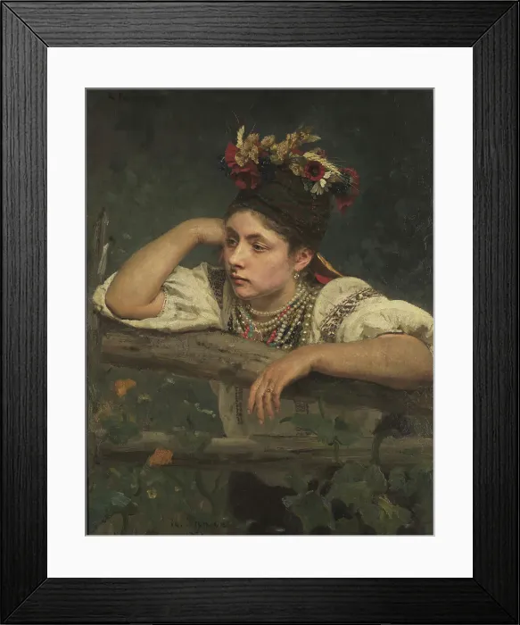 Framed Print : Ukrainian woman, 1875. Creator: Repin, Ilya Yefimovich (1844-1930) Framed Print : Ukrainian woman, 1875. Creator: Repin, Ilya Yefimovich (1844-1930)