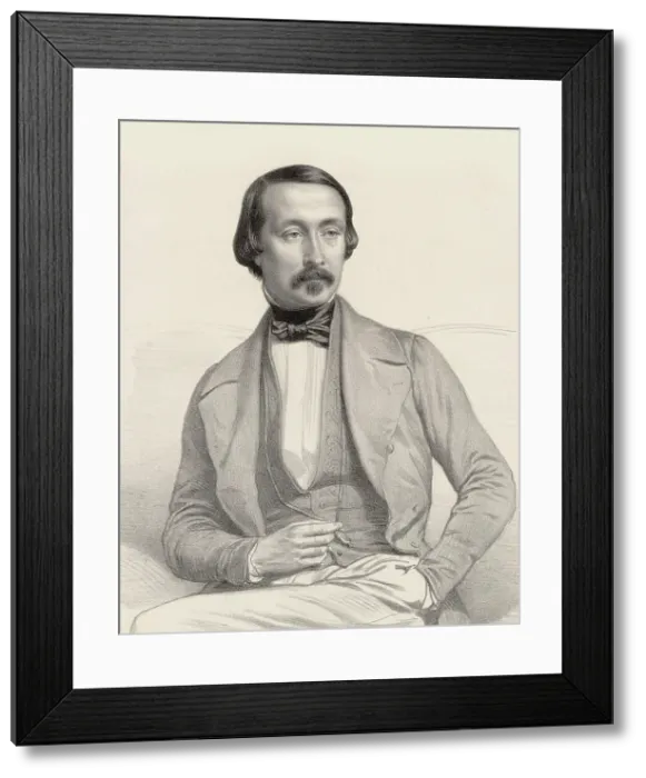 Framed Print : Portrait of the pianist and composer Félix Le Couppey (1811-1887). Creator: Alophe, Marie-Alexandre Menut (1812-1883) Framed Print : Portrait of the pianist and composer Félix Le Couppey (1811-1887). Creator: Alophe, Marie-Alexandre Menut (1812-1883)