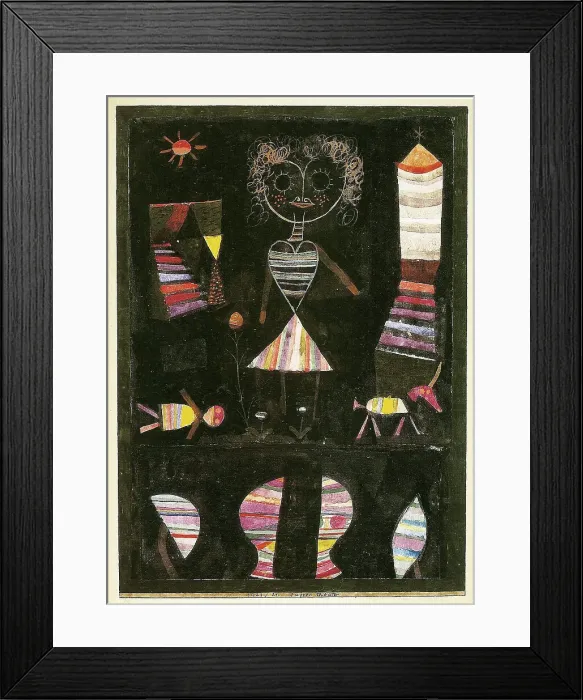 Framed Print : Puppet theater, 1923. Creator: Klee, Paul (1879-1940) Framed Print : Puppet theater, 1923. Creator: Klee, Paul (1879-1940)