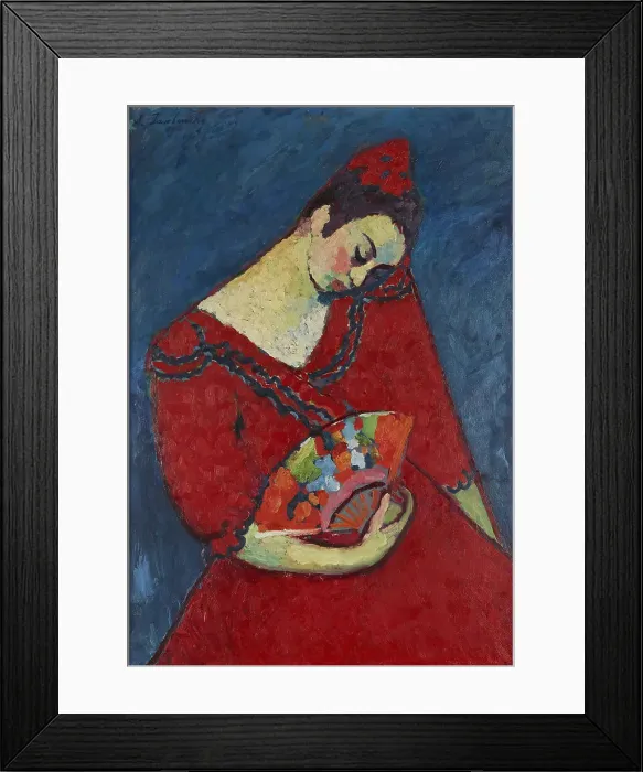 Framed Print : Spanish dancer, 1909. Creator: Javlensky, Alexei, von (1864-1941) Framed Print : Spanish dancer, 1909. Creator: Javlensky, Alexei, von (1864-1941)