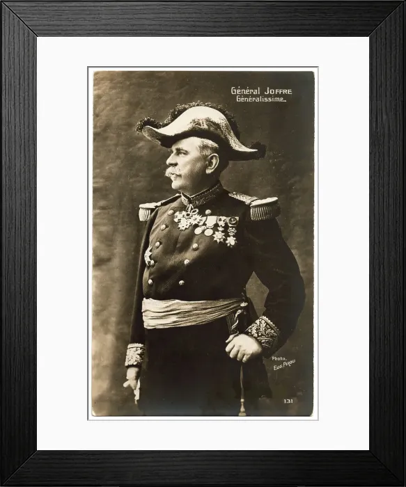 Framed Print : Portrait of Joseph Joffre (1852-1931). Creator: Pirou, Eugène (1841-1909) Framed Print : Portrait of Joseph Joffre (1852-1931). Creator: Pirou, Eugène (1841-1909)