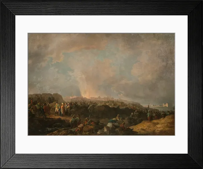 Framed Print : The Siege of the Fortress Ochakov, 1789-1790. Creator: Casanova, Francesco Giuseppe (1727-1802) Framed Print : The Siege of the Fortress Ochakov, 1789-1790. Creator: Casanova, Francesco Giuseppe (1727-1802)