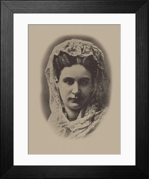 Framed Print : Portrait of the pianist and composer Ella Adayevskaya (1846-1926). Creator: Anonymous Framed Print : Portrait of the pianist and composer Ella Adayevskaya (1846-1926). Creator: Anonymous