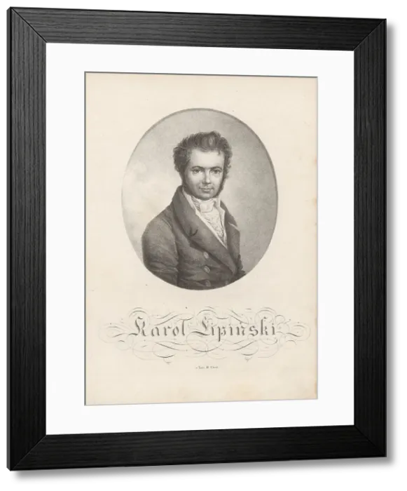 Framed Print : Portrait of the violinist and composer Karol Lipinski (1790-1861). Creator: Anonymous Framed Print : Portrait of the violinist and composer Karol Lipinski (1790-1861). Creator: Anonymous