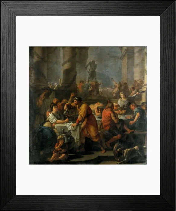 Framed Print : Winter or The Saturnalia, 1783. Creator: Callet, Antoine-François Framed Print : Winter or The Saturnalia, 1783. Creator: Callet, Antoine-François