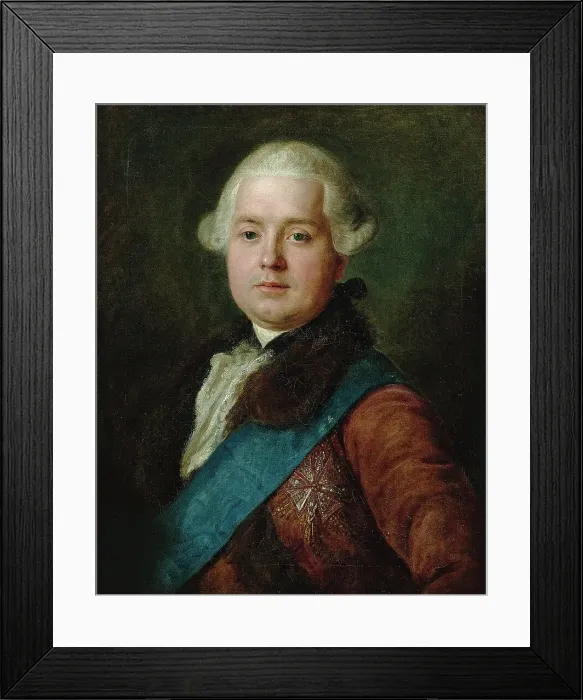 Framed Print : Portrait of Franciszek Michal Rzewuski (1730-1800), 1758. Creator: Rotari, Pietro Antonio (1707-1762) Framed Print : Portrait of Franciszek Michal Rzewuski (1730-1800), 1758. Creator: Rotari, Pietro Antonio (1707-1762)