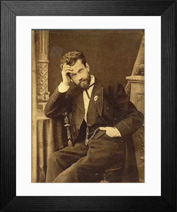 Framed Print : Portrait of the conductor and composer Eduard Nápravník (1839-1916). Creator: Anonymous Framed Print : Portrait of the conductor and composer Eduard Nápravník (1839-1916). Creator: Anonymous