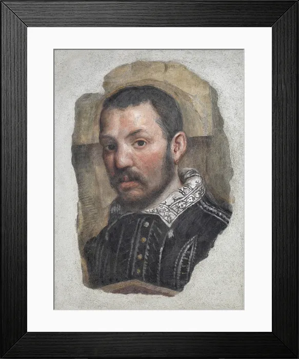 Framed Print : Self-Portrait, 1561-1562. Creator: Gambara, Lattanzio (c. 1530-1574) Framed Print : Self-Portrait, 1561-1562. Creator: Gambara, Lattanzio (c. 1530-1574)