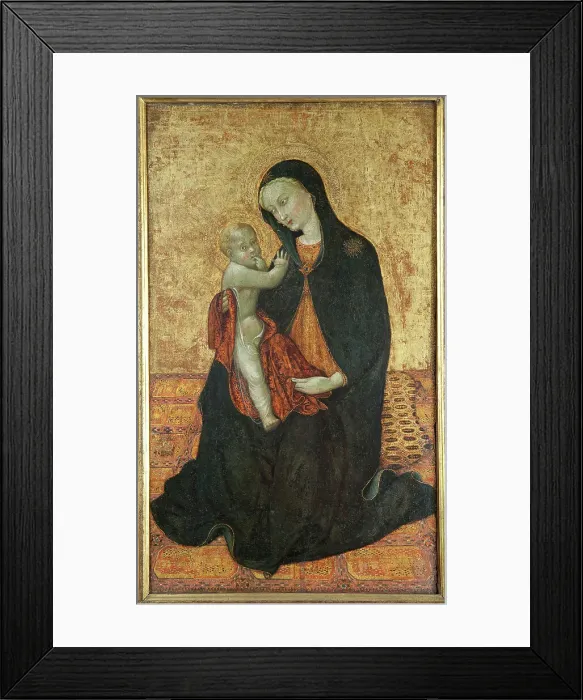 Framed Print : Madonna of Humility (Madonna dell Umilitá), ca 1430. Creator: Sassetta (1392-1450) Framed Print : Madonna of Humility (Madonna dell Umilitá), ca 1430. Creator: Sassetta (1392-1450)