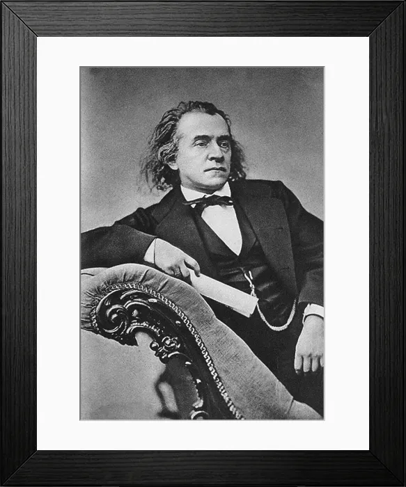 Framed Print : Portrait of the composer Alexander Nikolayevich Serov (1820-1871). Creator: Anonymous Framed Print : Portrait of the composer Alexander Nikolayevich Serov (1820-1871). Creator: Anonymous