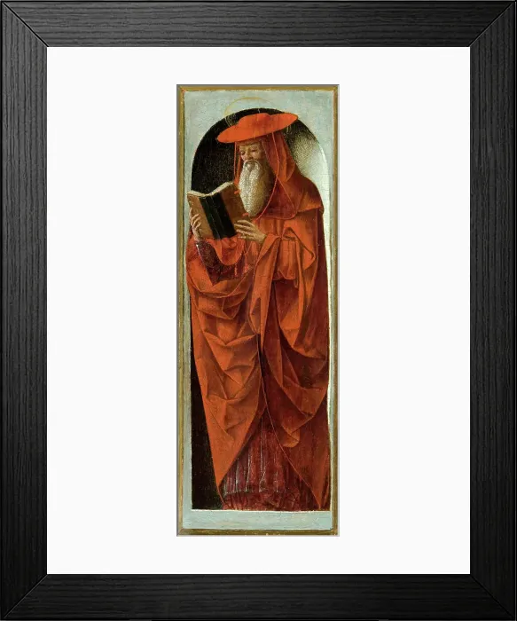 Framed Print : Saint Jerome, 1470-1472. Creator: Ercole de Roberti, (Ercole Ferrarese) (c. 1450-1496) Framed Print : Saint Jerome, 1470-1472. Creator: Ercole de Roberti, (Ercole Ferrarese) (c. 1450-1496)