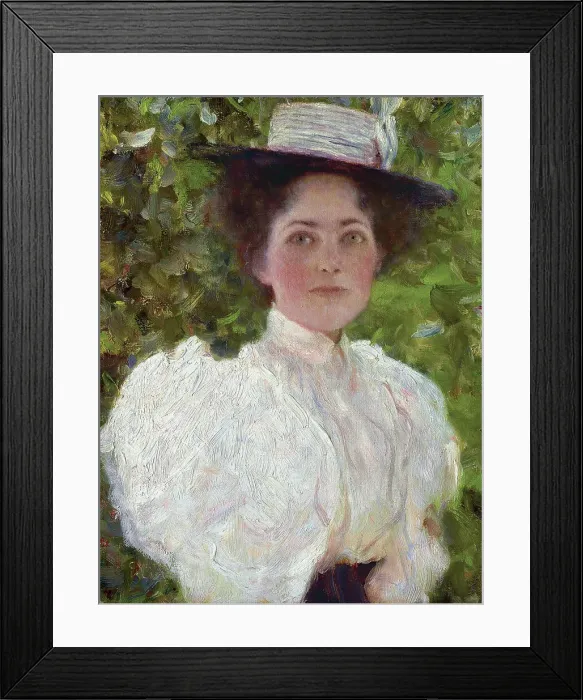 Framed Print : Girl in the Foliage, c. 1898. Creator: Klimt, Gustav (1862-1918) Framed Print : Girl in the Foliage, c. 1898. Creator: Klimt, Gustav (1862-1918)