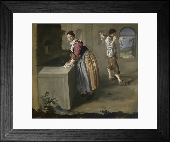 Framed Print : Lavandaia (Laundress), c. 1725. Creator: Ceruti, Giacomo Antonio (1698-1767) Framed Print : Lavandaia (Laundress), c. 1725. Creator: Ceruti, Giacomo Antonio (1698-1767)