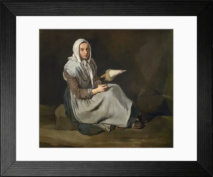 Framed Print : Filatrice (Spinner), ca 1730. Creator: Ceruti, Giacomo Antonio (1698-1767) Framed Print : Filatrice (Spinner), ca 1730. Creator: Ceruti, Giacomo Antonio (1698-1767)