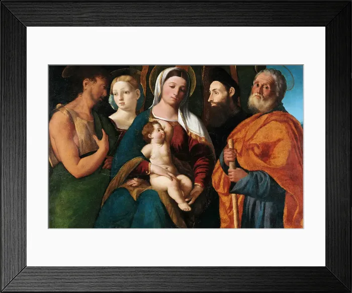 Framed Print : Sacra Conversazione, ca 1510-1520. Creator: Dossi, Dosso (ca. 1486-1542) Framed Print : Sacra Conversazione, ca 1510-1520. Creator: Dossi, Dosso (ca. 1486-1542)