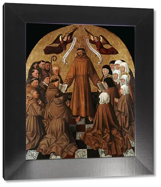 Saint Francis Delivers the Rule, ca 1445. Creator: Colantonio, Niccolò Antonio (ca 1420-ca 1460)