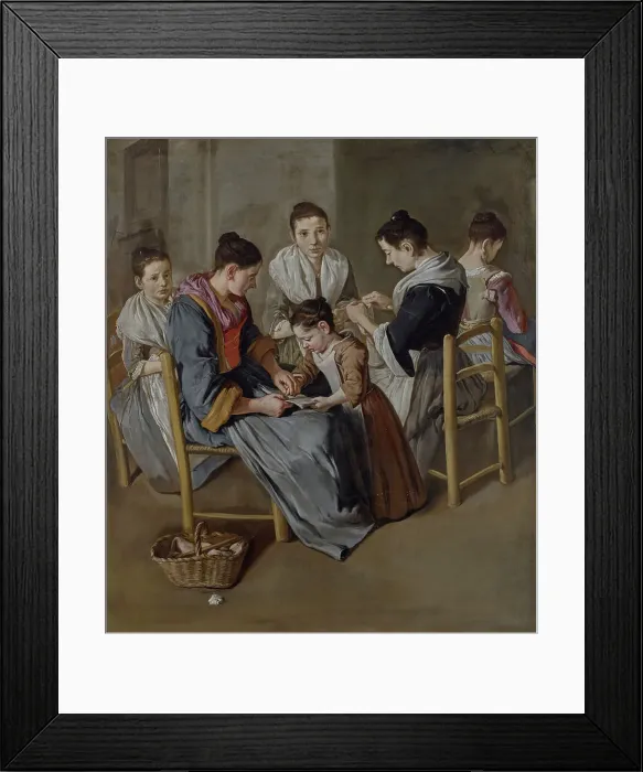 Framed Print : Working women, c. 1725. Creator: Ceruti, Giacomo Antonio (1698-1767) Framed Print : Working women, c. 1725. Creator: Ceruti, Giacomo Antonio (1698-1767)