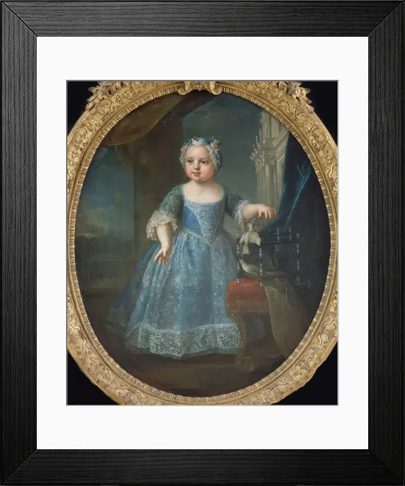 Framed Print : Marie Louise of France (1728-1733), ca 1730. Creator: Gobert, Pierre (1662-1744) Framed Print : Marie Louise of France (1728-1733), ca 1730. Creator: Gobert, Pierre (1662-1744)