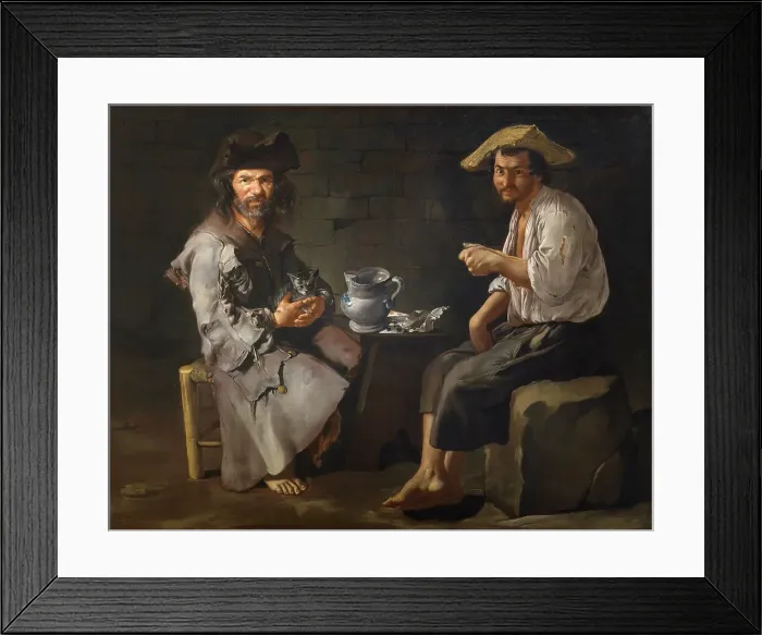 Framed Print : Two beggars, ca 1730. Creator: Ceruti, Giacomo Antonio (1698-1767) Framed Print : Two beggars, ca 1730. Creator: Ceruti, Giacomo Antonio (1698-1767)
