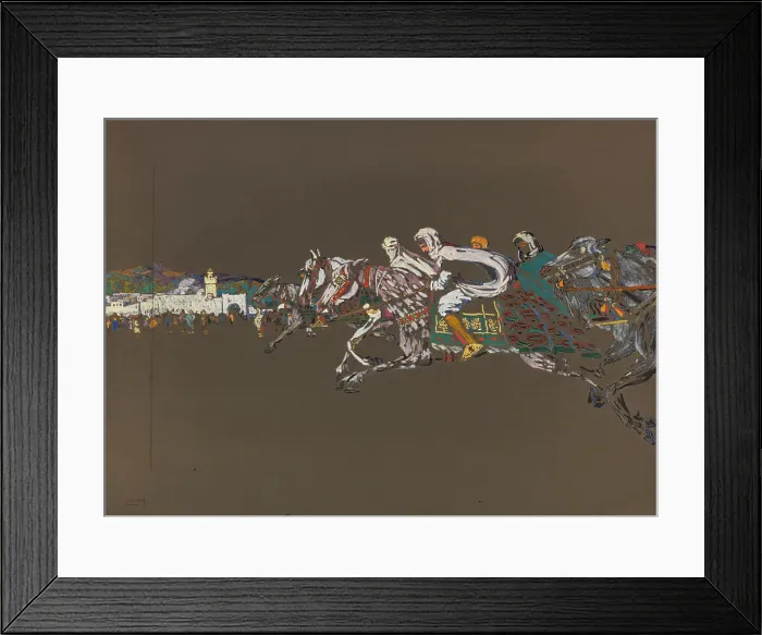 Framed Print : Riders (Arab Riders), 1905. Creator: Kandinsky, Wassily Vasilyevich (1866-1944) Framed Print : Riders (Arab Riders), 1905. Creator: Kandinsky, Wassily Vasilyevich (1866-1944)
