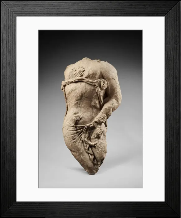 Framed Print : Figure of a Prince, Devata or Bodhisattva. From Ajina Tepe, End of 7th - early 8th century. Creator: Central Asian Art Framed Print : Figure of a Prince, Devata or Bodhisattva. From Ajina Tepe, End of 7th - early 8th century. Creator: Central Asian Art