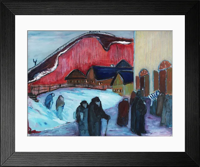 Framed Print : Friday evening (Synagogue), 1909-1910. Creator: Werefkin, Marianne, von (1860-1938) Framed Print : Friday evening (Synagogue), 1909-1910. Creator: Werefkin, Marianne, von (1860-1938)