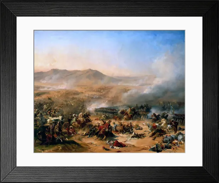 Framed Print : The Battle of Mount Tabor on 16 April 1799, 1837. Creator: Philippoteaux, Henri Félix Emmanuel (1815-1884) Framed Print : The Battle of Mount Tabor on 16 April 1799, 1837. Creator: Philippoteaux, Henri Félix Emmanuel (1815-1884)