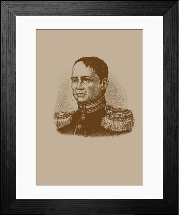 Framed Print : Pyotr Grigoryevich Sobolevsky (1782-1841). Creator: Anonymous Framed Print : Pyotr Grigoryevich Sobolevsky (1782-1841). Creator: Anonymous