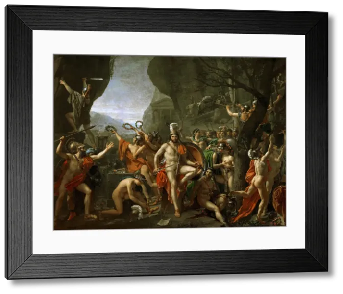 Framed Print : Leonidas at Thermopylae, 1814. Creator: David, Jacques Louis (1748-1825) Framed Print : Leonidas at Thermopylae, 1814. Creator: David, Jacques Louis (1748-1825)