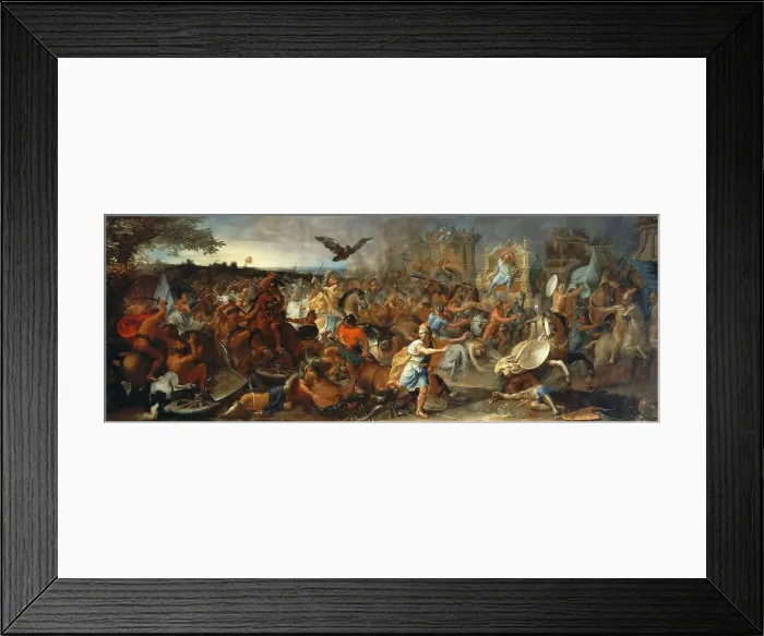 Framed Print : The Battle of Gaugamela in 331 BC, 1669. Creator: Le Brun, Charles (1619-1690) Framed Print : The Battle of Gaugamela in 331 BC, 1669. Creator: Le Brun, Charles (1619-1690)