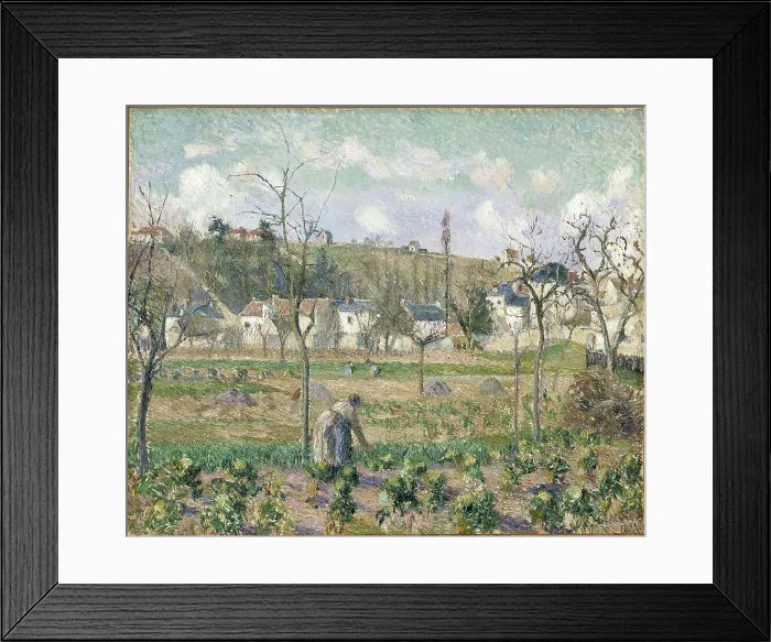 Framed Print : Le Jardin de Maubuisson, Pontoise, la Mère Bellette, 1882. Creator: Pissarro, Camille (1830-1903) Framed Print : Le Jardin de Maubuisson, Pontoise, la Mère Bellette, 1882. Creator: Pissarro, Camille (1830-1903)