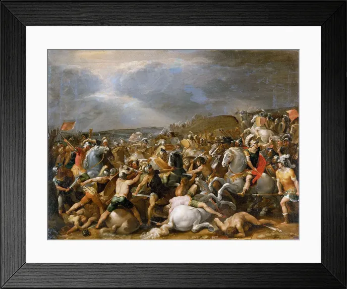 Framed Print : Battle of Tullus Hostilius against the Forces of Veii, ca. 1597. Creator: Cesari, Giuseppe (1568-1640) Framed Print : Battle of Tullus Hostilius against the Forces of Veii, ca. 1597. Creator: Cesari, Giuseppe (1568-1640)