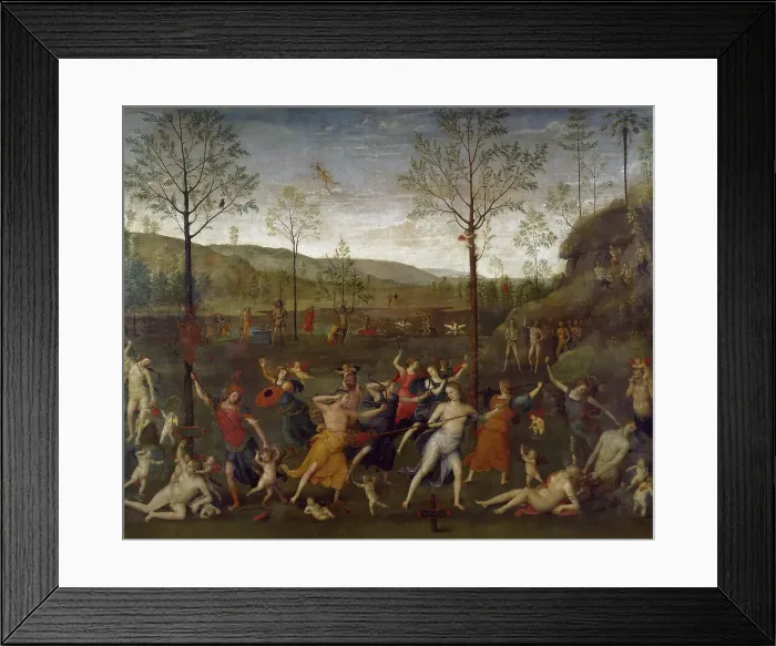 Framed Print : The Combat of Love and Chastity, 1503-1505. Creator: Perugino (ca. 1450-1523) Framed Print : The Combat of Love and Chastity, 1503-1505. Creator: Perugino (ca. 1450-1523)