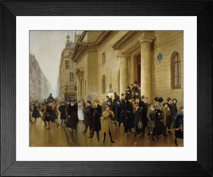 Framed Print : La sortie du lycée Condorcet, c. 1903. Creator: Béraud, Jean (1849-1936) Framed Print : La sortie du lycée Condorcet, c. 1903. Creator: Béraud, Jean (1849-1936)