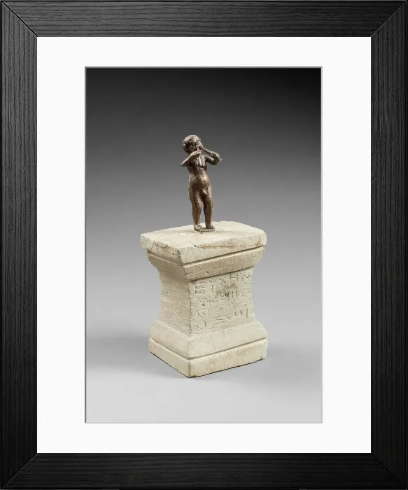Framed Print : Altar to God Oxus, with Marsias playing the aulos. From the Oxus Temple... 2th century BC. Creator: Central Asian Art Framed Print : Altar to God Oxus, with Marsias playing the aulos. From the Oxus Temple... 2th century BC. Creator: Central Asian Art